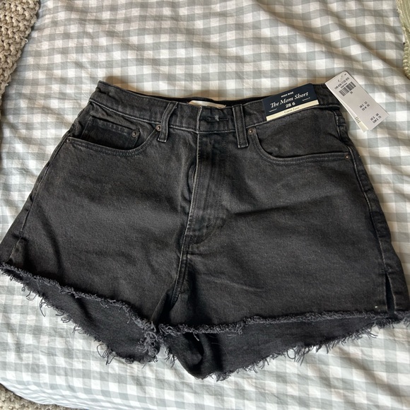 Abercrombie & Fitch Pants - Abercrombie & Fitch Charcoal High-Rise Shorts